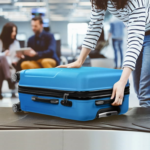 Free Shipping! Zimtown 3 Piece Nested Spinner Suitcase Luggage Set