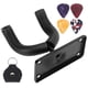 thumbnail image 3 of Soporte De Pared Para Guitarra, Tubo De Esponja De Metal, Soporte Para Instrumentos Para Bajo Acústico Eléctrico Con Brazo De Soporte Protector Para Exhibir Guitarra, Ukelele,, 3 of 7