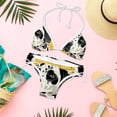thumbnail image 6 of Spotted Dog Swimming Suit Bikini Set Bikinis, Detachable Sponge, Adjustable Strap, Two-Pack, Beach Pool Party Vacation Wear, 6 of 6