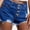 Blue, variant on FUNUONY Jean Shorts Womens Womens Jean Shorts Baggy Jeans for Woman Denim Shorts Women Summer 2025 Trendy Women's Ripped Pocket Jeans with Rolled Edge Casual Shorts Grey M