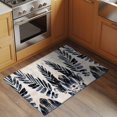 thumbnail image 2 of Abstract Color Block Area&nbsp;Rug 2x3ft Black Leaves Tropical Plants Watercolor Non-Slip&nbsp;Washable Square&nbsp;Rugs Soft Felt Indoor Floor Mat for Bedroom Kitchen Living Room Bathroom, 2 of 9