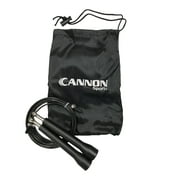 csi cannon sports adjustable speed jump rope with carry bag - black