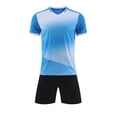 thumbnail image 5 of LWNYDPLSD Soccer Jerseys Set for Boys 2 Piece Summer Team Suit Kids School Uniforms Personalized Shirts Gym Training Mesh Shorts Running Sports Outfits for Basketball Running Toddler Clothes, 5 of 5