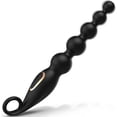 thumbnail image 1 of KUSHOR Adults Vibrating Anal Beads Butt Plug, Graduated Design Silicone Anal Vibrator with 7 Vibration Modes,Waterproof Sex Toys for Men &Women（Black）, 1 of 6