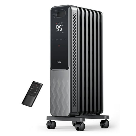 Dreo Radiator Heater  2023 New 1500W Electric Portable Space Oil Filled Heater with Remote Control for Home  4 Modes  Overheat & Tip-over Protection  24h Timer  Digital Thermostat  Quiet  Indoor