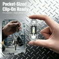 thumbnail image 4 of Portable Rechargeable Bright Keychain Flashlight Phone Charger, 1200lm Keychain Flashlights, USB Rechargeable, 7 Lighting Modes, Waterproof Design for Camping Hiking Outdoor Activities, 4 of 7