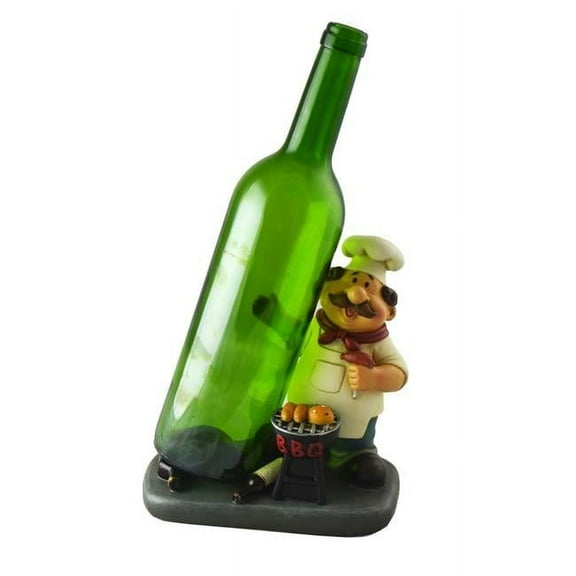 Three Star Import & Export ZK8360 7 x 7 in. BBQ Chef Wine Bottle Holder