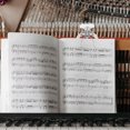 thumbnail image 4 of Raindrops Durable Metal Trombone Lyre in Silver with Simple Style and Easy Mounting for Music Score Holding, 4 of 8
