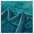 thumbnail image 4 of TiaGOC Fleece Plush Blanket 4.5 LB, 1 Ply, Korean Mink Blanket King 85" x 95" - Super Soft and Warm, Lightweight and Cozy Fuzzy Solid Color Fleece Blanket for Bed, Teal, 4 of 6