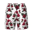 thumbnail image 4 of Lsque Mens Swim Trunks Rose Flowers Pattern - Bathing Suit Compression Liner - Beach Swim Shorts Swimwear - (S-3XL) - Stretch Quick Dry -Large, 4 of 9