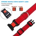 thumbnail image 2 of Collar reflectante para perros con hebilla de bloqueo de seguridad, collares ajustables de nailon para perros extragrandes, rojo M2.0*50cm Sailing Electrónica, 2 of 5