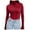 Z-Red, variant on zaveiop Women's Turtleneck Shirts Ribbed Pullover Sweater Long Sleeves Tops Midweight Thermal Underwear Blouse (Brown, XL)