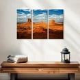 thumbnail image 2 of Elephant Stock Monument Valley I Wall Art - Horizontal Multi Panel Canvas - Living Room Wall Decor - Nature Multi Panel - Orange And Blue Decor By Philippe Hugonnard - 23" x 14", 2 of 4