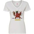 thumbnail image 3 of Inktastic Mardi Gras Come at Me Breaux Crayfish Women's V-Neck T-Shirt, 3 of 5
