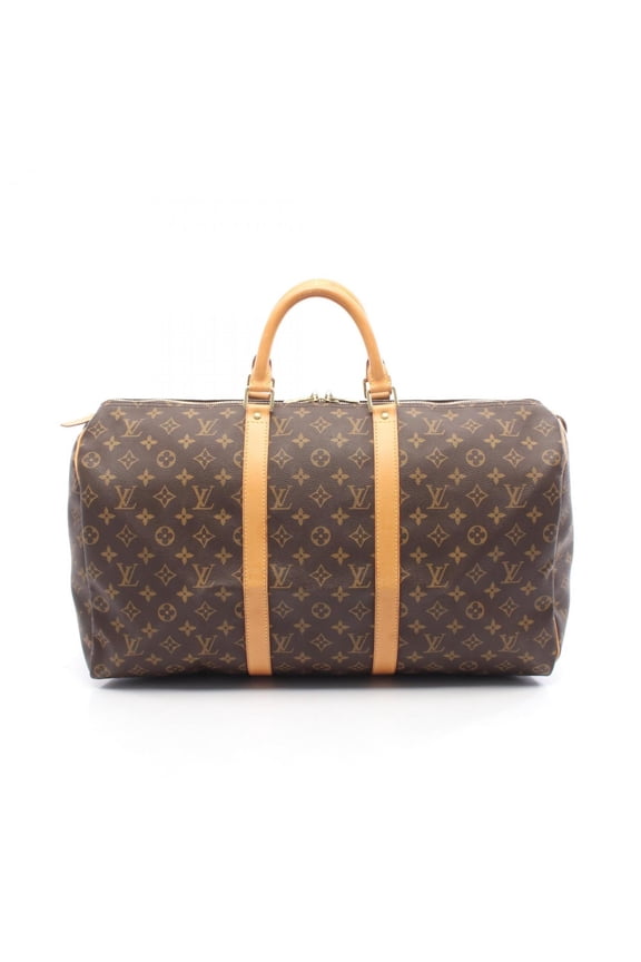 Pre-Owned Louis Vuitton Keepall 50 Boston Bag, Coated Canvas and Leather, Monogram,... (Fair)