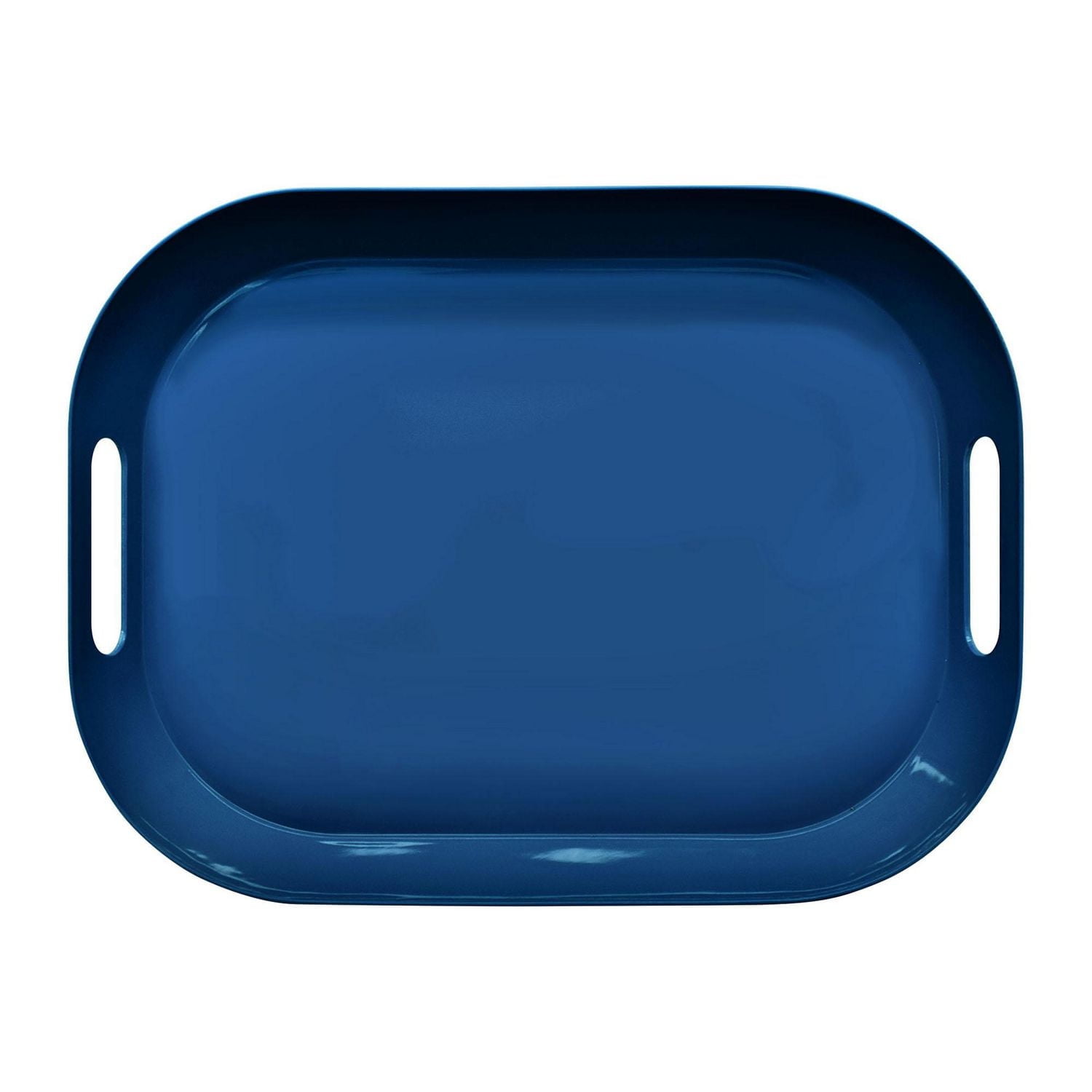 Mainstays Dark Blue Plastic Serving Tray