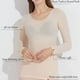 thumbnail image 3 of Capa base cálida de invierno de color piel, ropa interior de manga larga con cuello redondo, accesorio para culturismo, 3 of 5