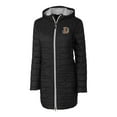 thumbnail image 2 of Women's Cutter & Buck Black Durham Bulls Rainier Primaloft Eco Insulated Hooded Long Coat, 2 of 3