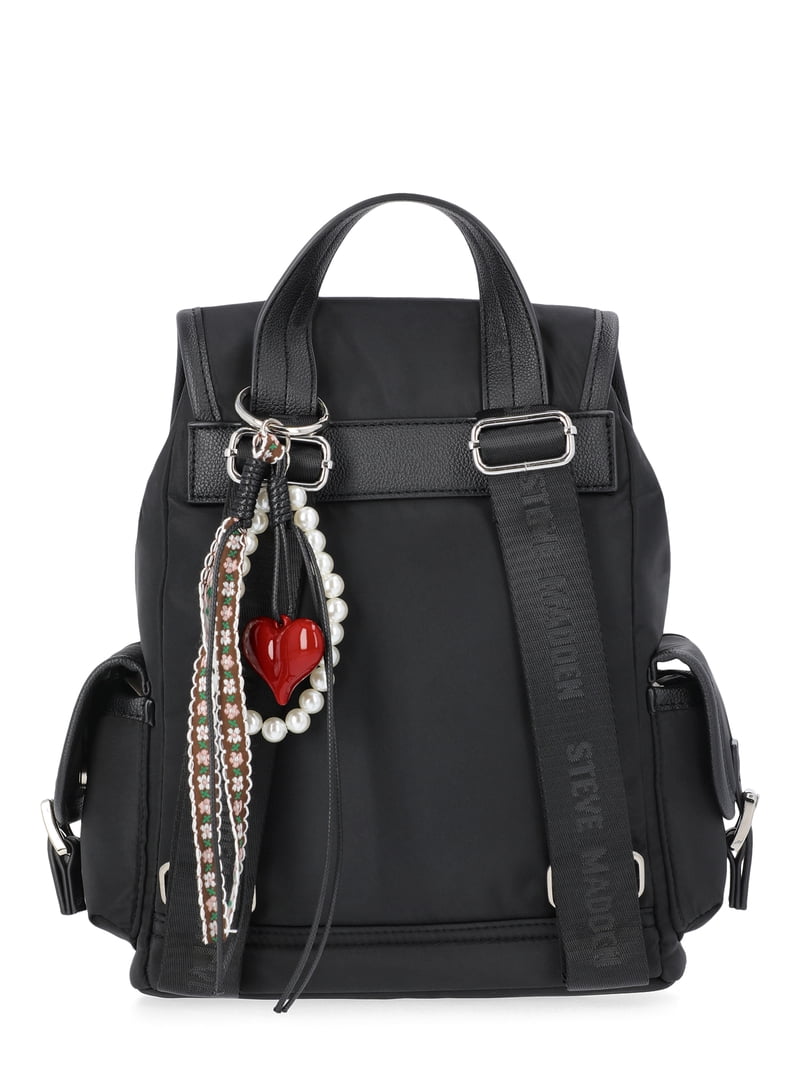black mini flap backpack Solid and keys with ease Flaptop Mini 21L Messenger Style