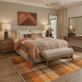 thumbnail image 2 of GENIMO 5'x7' Area Rug for Living Room, Machine Washable Non Slip Low Pile Rug for Bedroom Dining Room, Simple Minimalist, Caramel Brown, 2 of 6