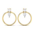 thumbnail image 3 of Mooneye 1.34 Cts Pear Moissanite Diamond 925 Sterling Silver Gold Vermeil Women Gifts Stud Earrings, 3 of 4