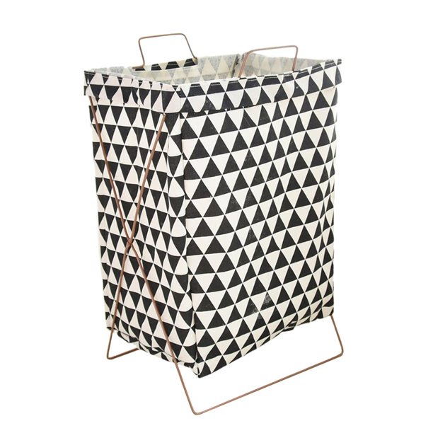 Plegable De Del Del Almacenamiento Del Compartimiento Del Lavadero Del Marco X Para De Del Dormitorio Negro Macarena Cesta de almacenamiento plegable