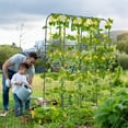 thumbnail image 4 of Gymax 71'' x 71'' U-Shaped Garden Trellis w/Tear-resistant Netting Sharp Ground Stakes, 4 of 10