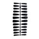 thumbnail image 1 of Color Street Nail Strips Diseño de ataúd puntas de punta artificial Colors sólidos Salón de estilo de bailarina para mujeres Negro 1 set Inevent CE011632-02, 1 of 6