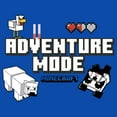 thumbnail image 2 of Boy's Minecraft Adventure Mode Bears  Graphic Tee Royal Blue Medium, 2 of 5