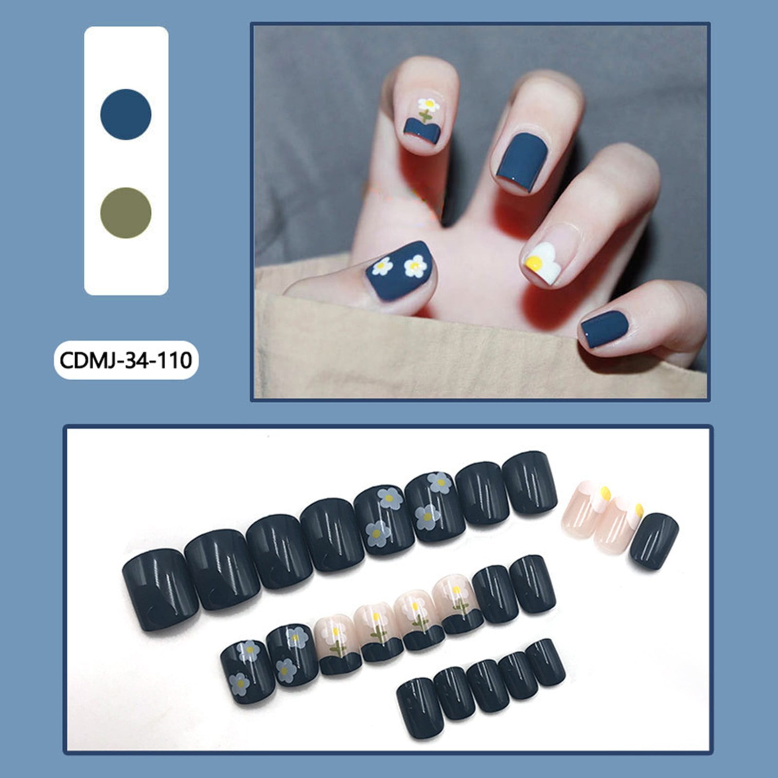 24 Sheets Nail Stickers Art 3D Mixed Pattern Nail Decals Self Adhesive  Solid Printing Rhinestones Dots Design Nail Sticker DIY Delicate Holiday  Nail Decorations For Women Girls - Walmart.com