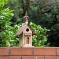 thumbnail image 2 of Glitzhome LLC Solid Wood Tall Church Hand Painted Birdhouse, 1325"H, 2 of 4