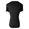 thumbnail image 2 of DHFJKG Women's Summer Deep V Neck T Shirts Sexy Low Cut Short Sleeve Solid Color Tight Shirts Going Out Clubwear Cozy Tops, 2 of 2