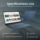 thumbnail image 3 of Lenovo IdeaPad Slim 3 Chromebook 14 FHD Touchscreen Laptop, MediaTek Kompanio 520, 4GB LPDDR4X, 352GB Storage (64GB eMMC + 288GB Docking Station Set), Webcam, WiFi 6, Chrome OS, Abyss Blue, 3 of 5