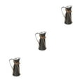thumbnail image 3 of mmirethe Rustic Vase Functional And Decorative Metal Milk Jug Style Stylish And Versatile Metal Milk Jug Vase type 6 3Set, 3 of 6