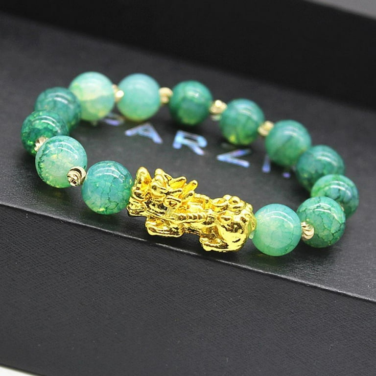 Jade lucky charm bracelet discount