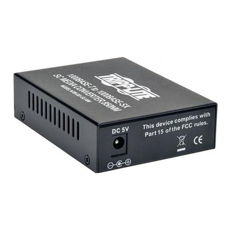 UPC: 0037332184146 | Tripp Lite SC Multimode Media Converter 10/100/1000 550M 850nm (N785-001-SC-MM)
