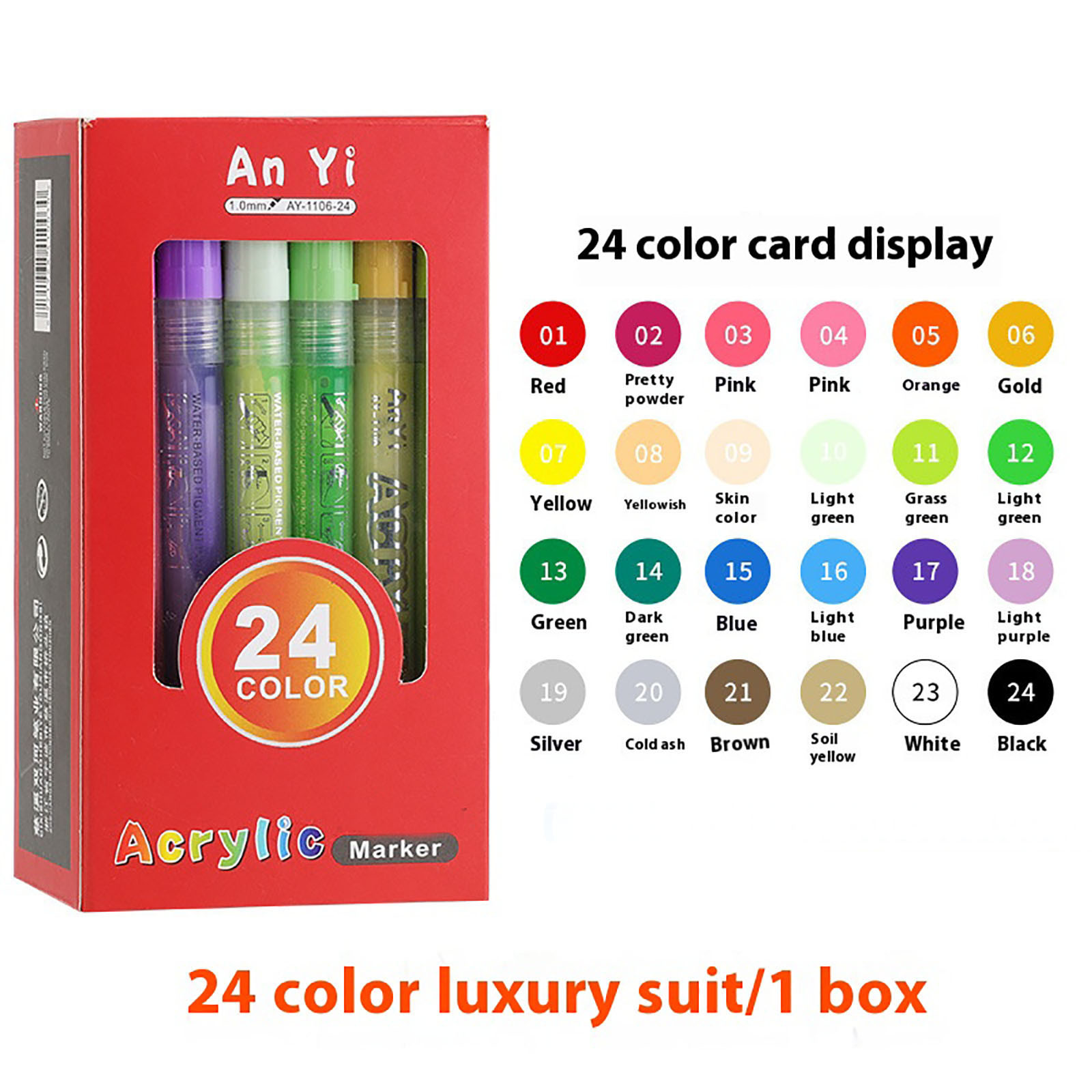 60 Colors Paint Markers Paint Pens Acrylic Paint Pens For Students Chirldrens Artists Adults Coloring Drawing Cartoon Anime Comic Brush Tip For Rock Painting Wood Canvas(60ml)