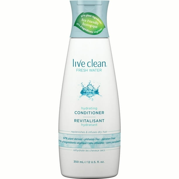Live Clean Hydrating Conditioner, Fresh Water, 12 oz.