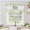 thumbnail image 4 of Valance for Windows Love is Love Rainbow Colored Striped Hearts Window Treatment Valances Rod Pocket Curtain Valance for Kitchen, Bathroom, Living Room, Bedroom 54" W x 18" L, 4 of 6