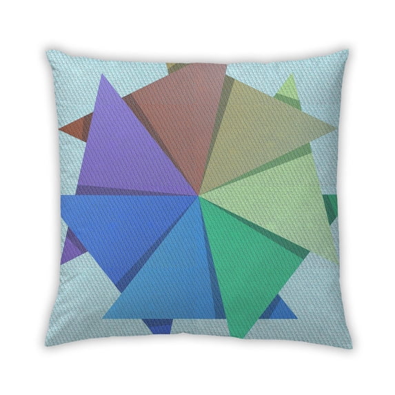 Ahgly Company Outdoor Square Contemporary Throw Pillow, 18 inch by 18 inch