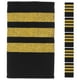 thumbnail image 5 of 3 pares de charreteras de uniforme de piloto Charreteras de uniforme de piloto Charreteras de aviador tradicionales con rayas doradas para tripulación de aerolínea, 5 of 8