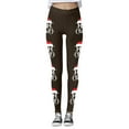 thumbnail image 4 of MKLEKYY Leggings para mujer, leggings con estampado navideño festivo para mujer, pantalones de yoga de cintura alta, mallas deportivas cómodas para fitness y entrenamiento, 4 of 4