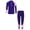 Purple, variant on Ocealan Kids Girls 2Pcs Rash Guard Swimsuit Zipper Swim Tops Bathing Suit with Pants Long Sleeve Wetsuit Purple 130
