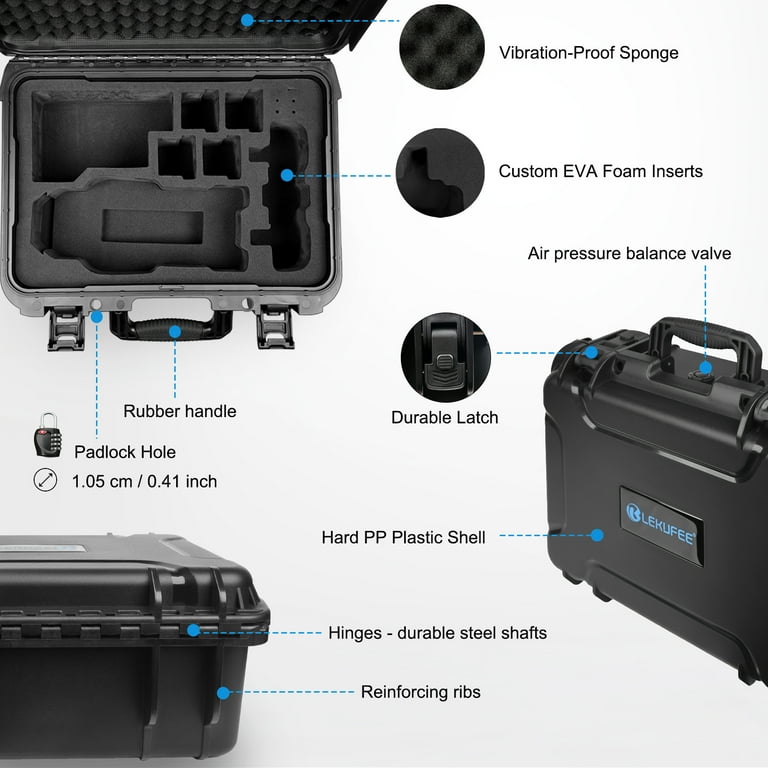 Lekufee Portable Waterproof Hard Case for DJI Mavic 3 Pro Lekufee Portable Waterproof Hard Case for DJI Mavic 3 Pro