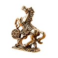 thumbnail image 4 of Figura de caballo de latón, mini decoración de escritorio, decoración del hogar, escultura de Feng Shui chino Dinero de caballo, 4 of 9