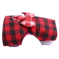 thumbnail image 2 of Animals Chest Strap,  Strap Animals Traction Rope, 3 Sizes Red Grid + Blue Stripes 2 Pieces Small Animals Traction Rope Chest Strap For Pet Cat, 2 of 8