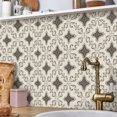 thumbnail image 4 of DEWOO 12''x12'' Peel and Stick Kitchen Backsplash Tiles Floral Cute Contact Paper Vintage Village Country Cottage Wallpaper Farmhouse Renter Friendly Geometry Heat & Water Resistant Kitchen Bedroom, 4 of 10