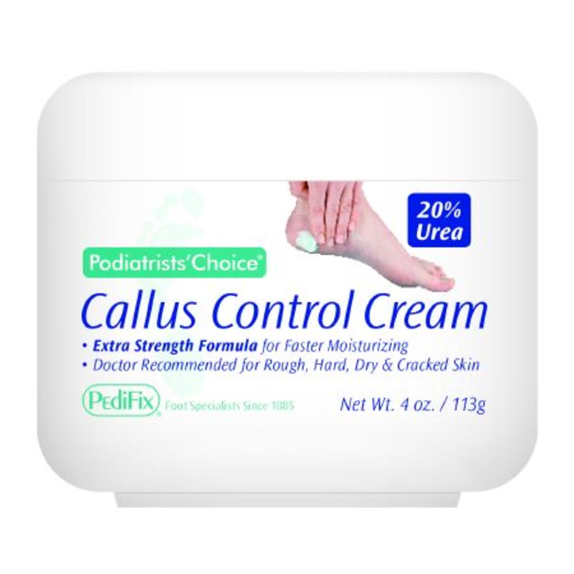 Pedifix Podiatrists Choice 20% Urea Callus Control Extra Strength Foot Cream 4 Oz. (113g)