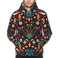 thumbnail image 5 of Bingfone Colorful Mexican2 Men'S Drawstring Hoodie Long Sleeve Pocket Sweatshirts-X-Large, 5 of 9