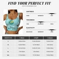 thumbnail image 5 of Daiia Travelling on Airplane Printed Women's Sports Bra, Breathable Activewear Bra with U-Back Design and Removable Pads, Comfortable and Supportive for Yoga, Workout-X-Large, 5 of 8